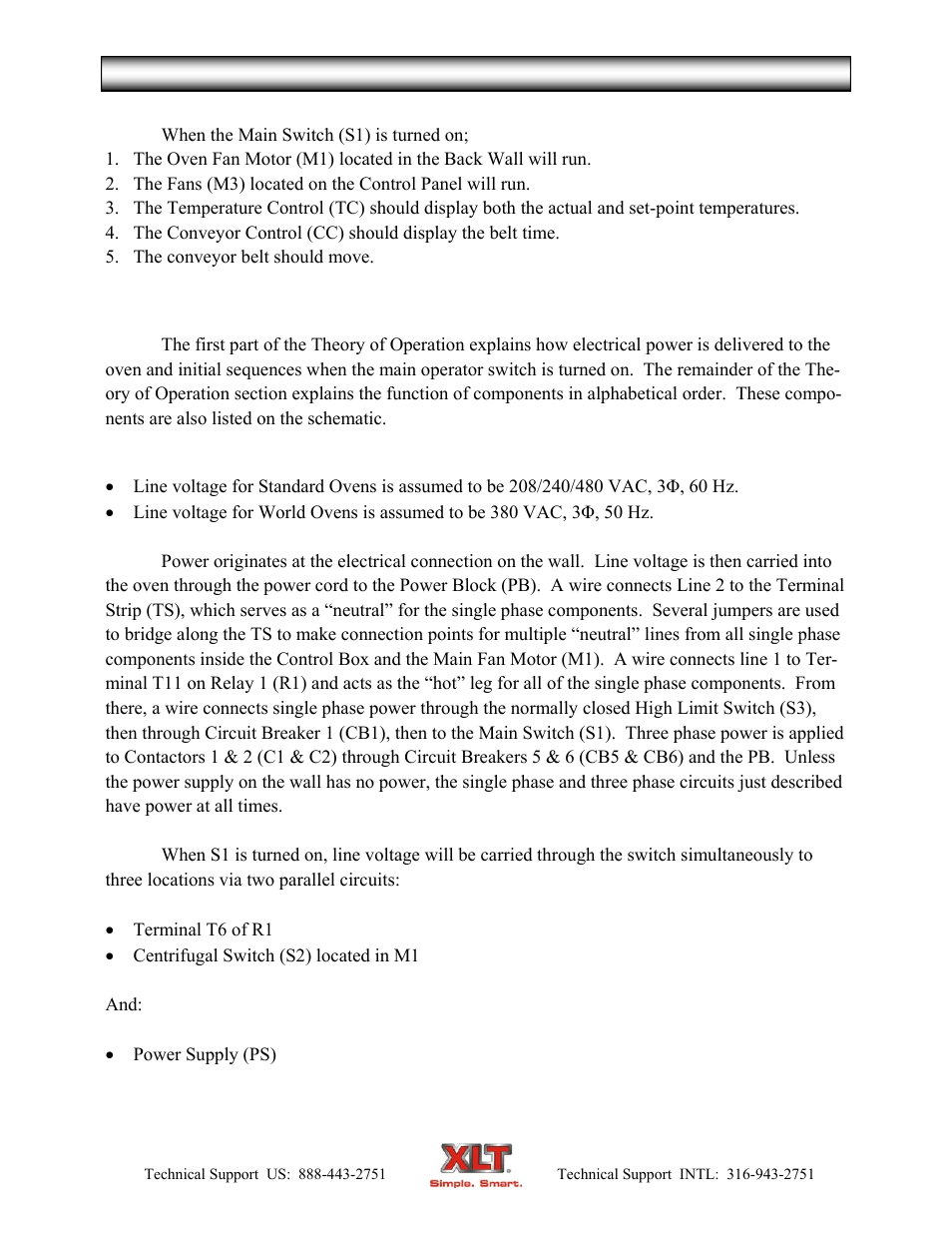 Electric oven theory of operation | XLT XD-9007A (ELEC Oven Version – C, AVI Hood Version – C) User Manual | Page 8 / 64