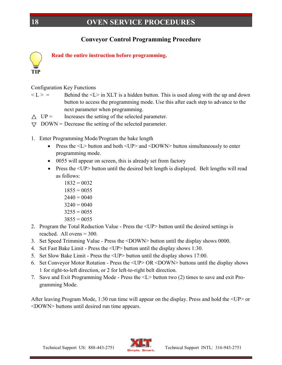 Oven service procedures | XLT XD-9007A (ELEC Oven Version – D, AVI Hood Version – C) User Manual | Page 18 / 64
