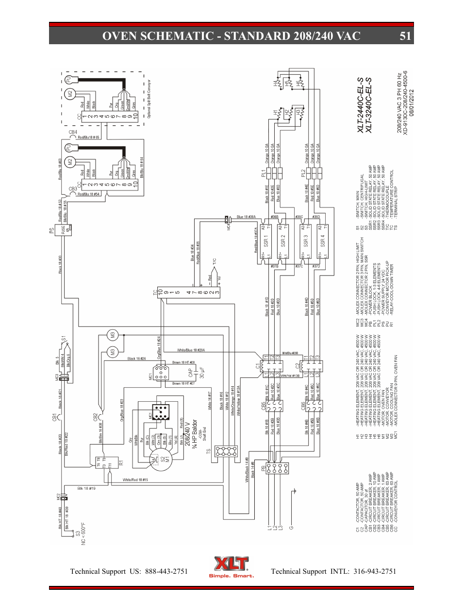 XLT XD-9007A (ELEC Oven Version – D, AVI Hood Version – C) User Manual | Page 51 / 64