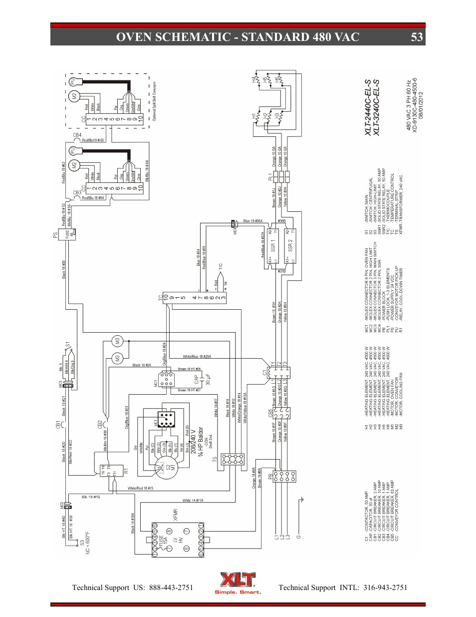 XLT XD-9007A (ELEC Oven Version – D, AVI Hood Version – C) User Manual | Page 53 / 64