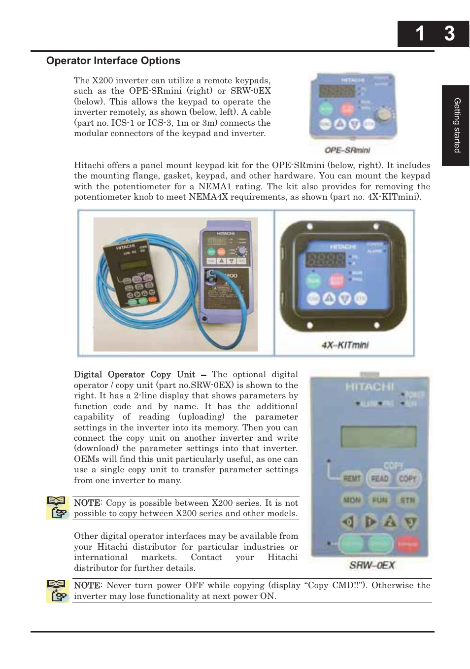 XLT Hitachi X200 User Manual | Page 24 / 305