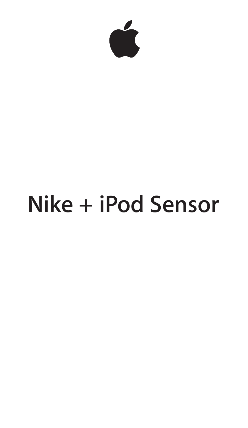 Apple Nike + iPod Sensor User Manual | 144 pages