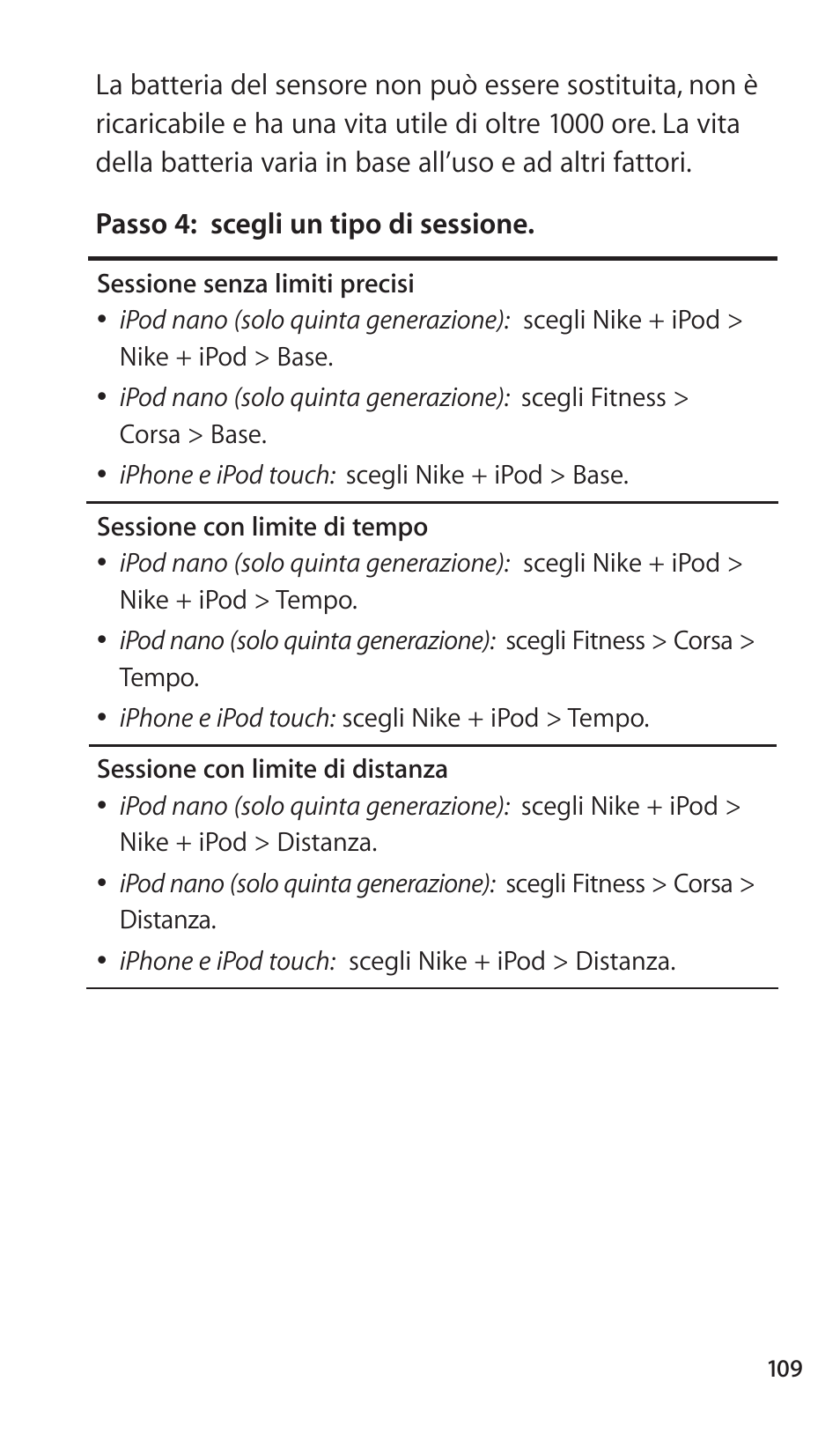 Apple Nike + iPod Sensor User Manual | Page 109 / 144