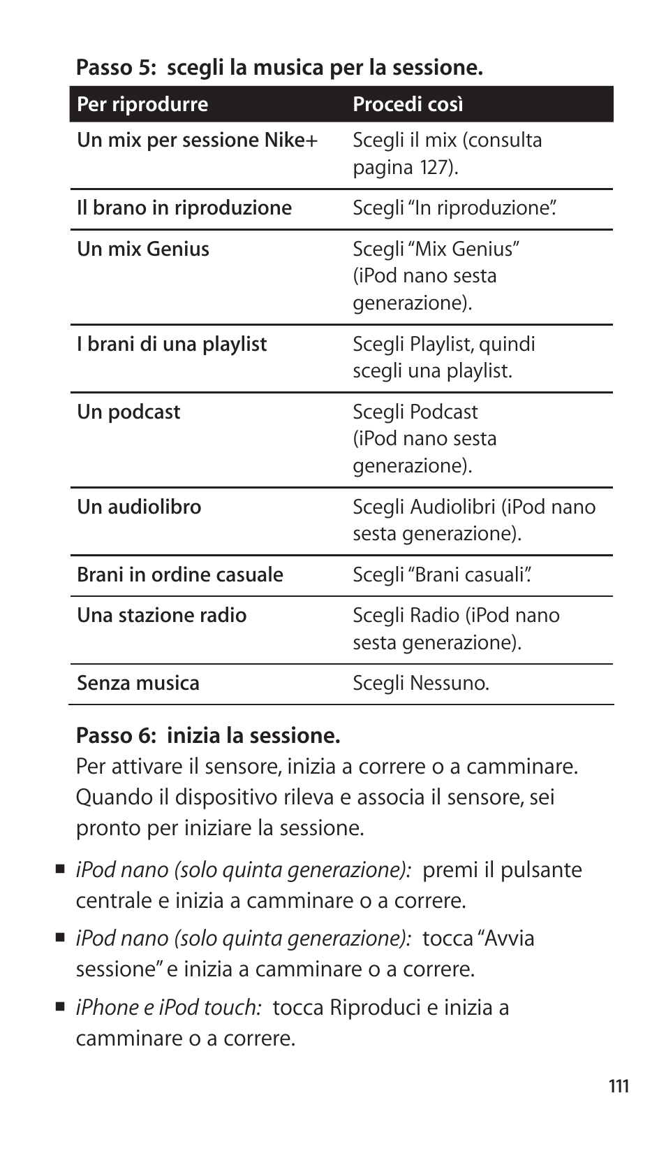 Apple Nike + iPod Sensor User Manual | Page 111 / 144