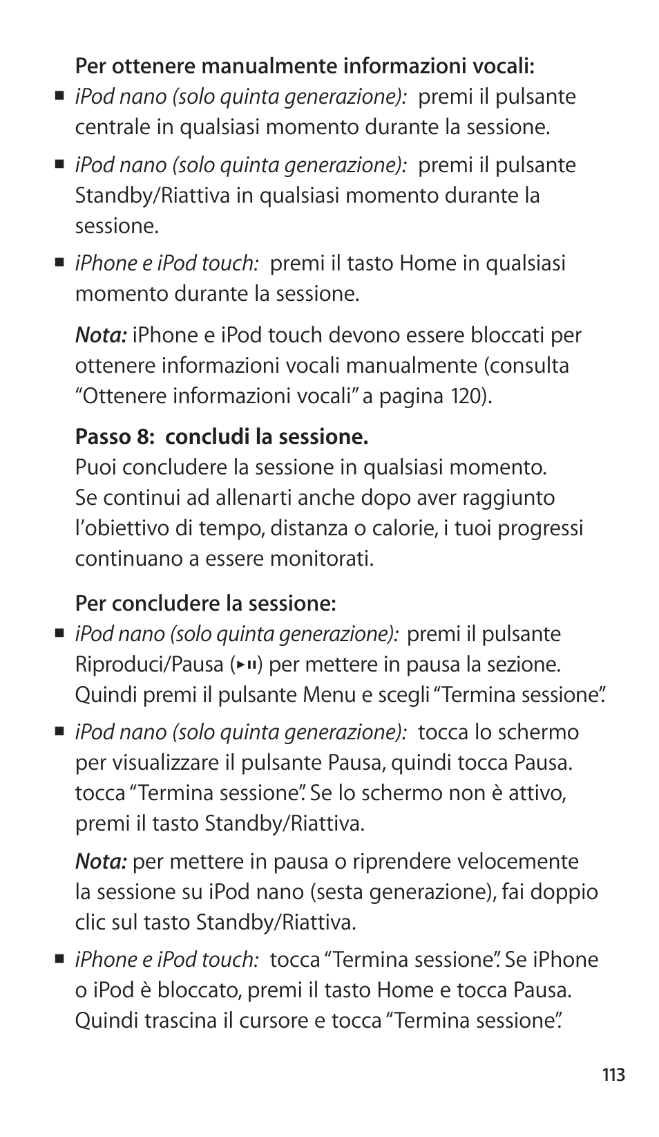 Apple Nike + iPod Sensor User Manual | Page 113 / 144