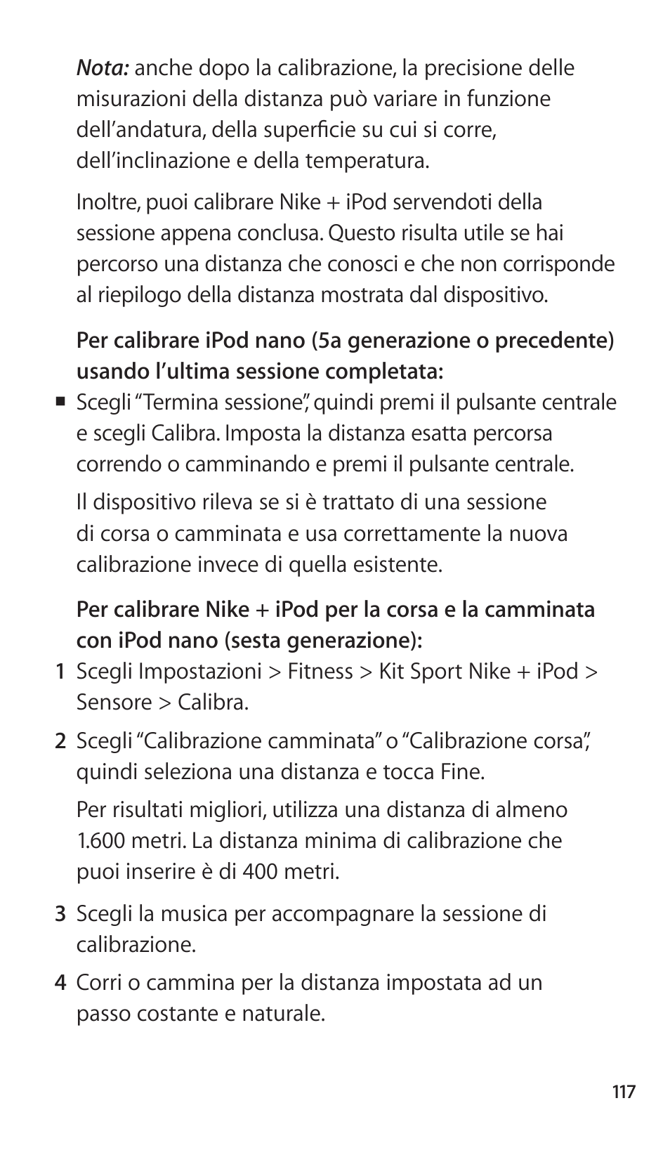 Apple Nike + iPod Sensor User Manual | Page 117 / 144