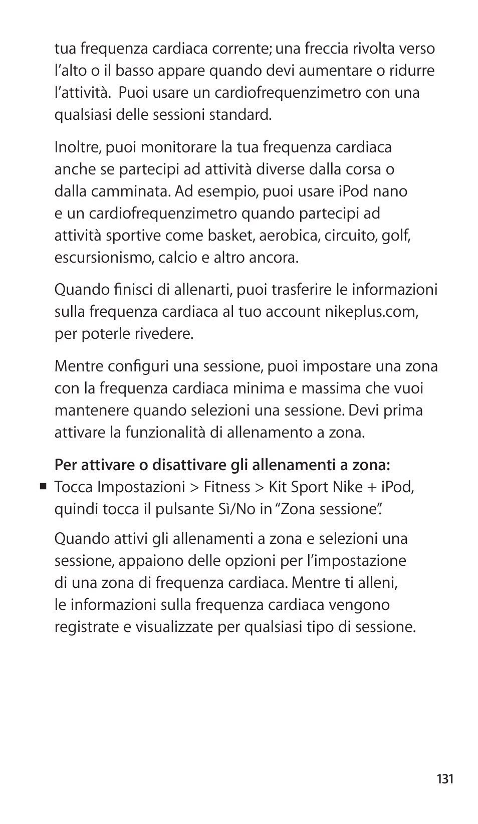 Apple Nike + iPod Sensor User Manual | Page 131 / 144
