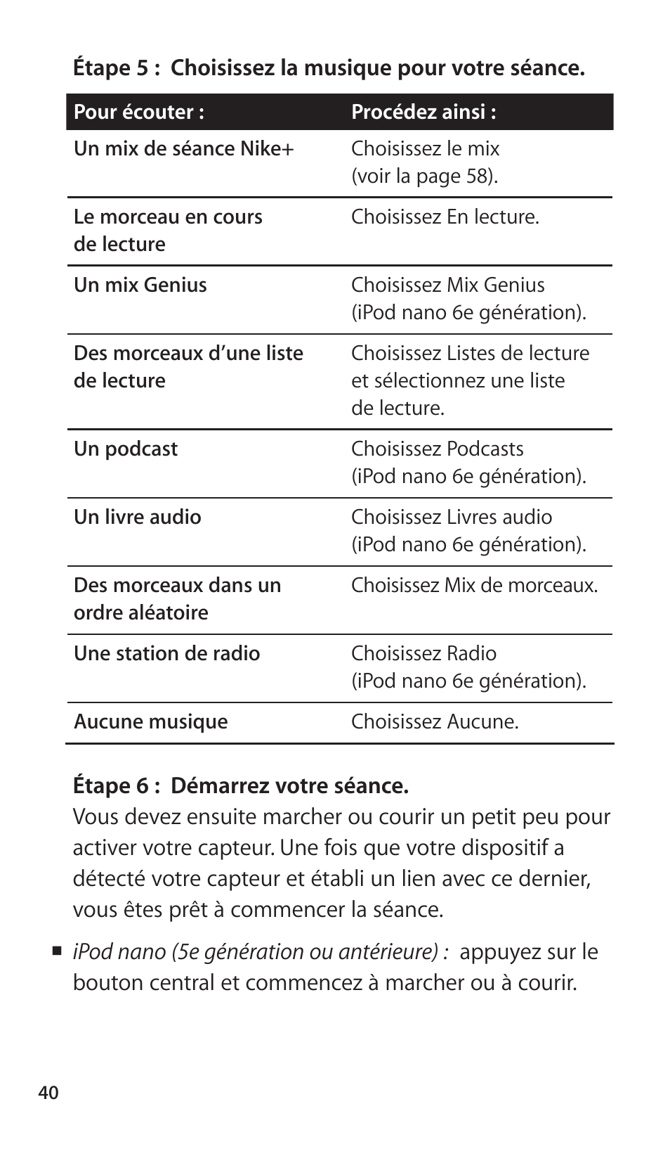 Apple Nike + iPod Sensor User Manual | Page 40 / 144