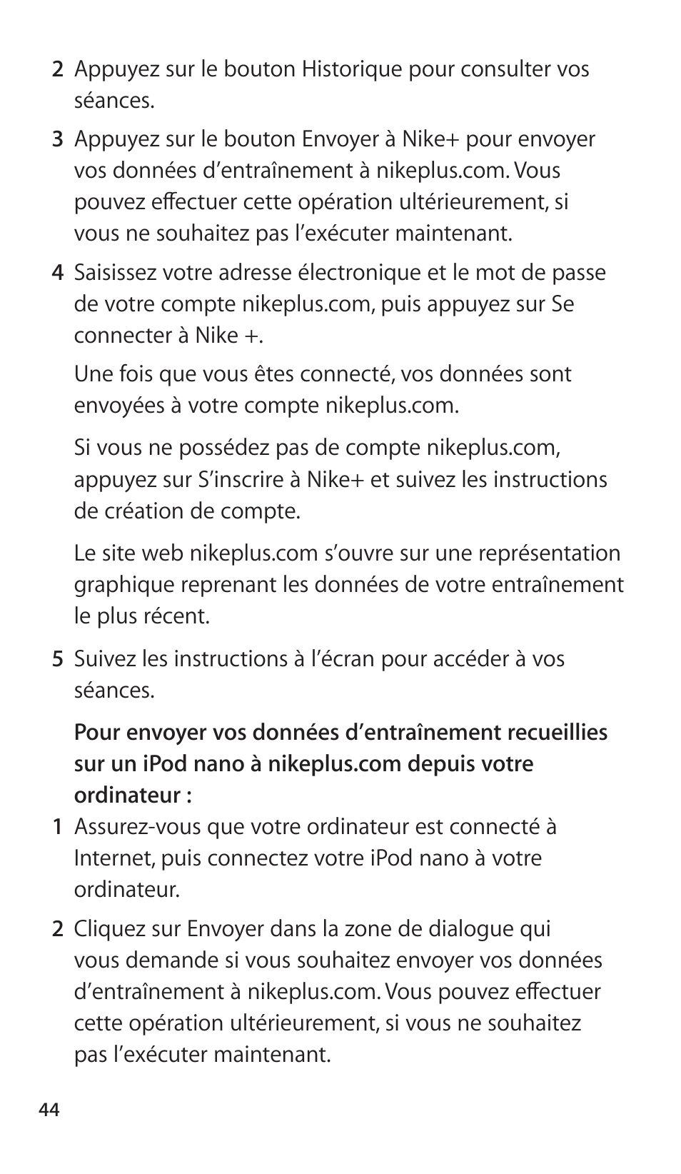 Apple Nike + iPod Sensor User Manual | Page 44 / 144