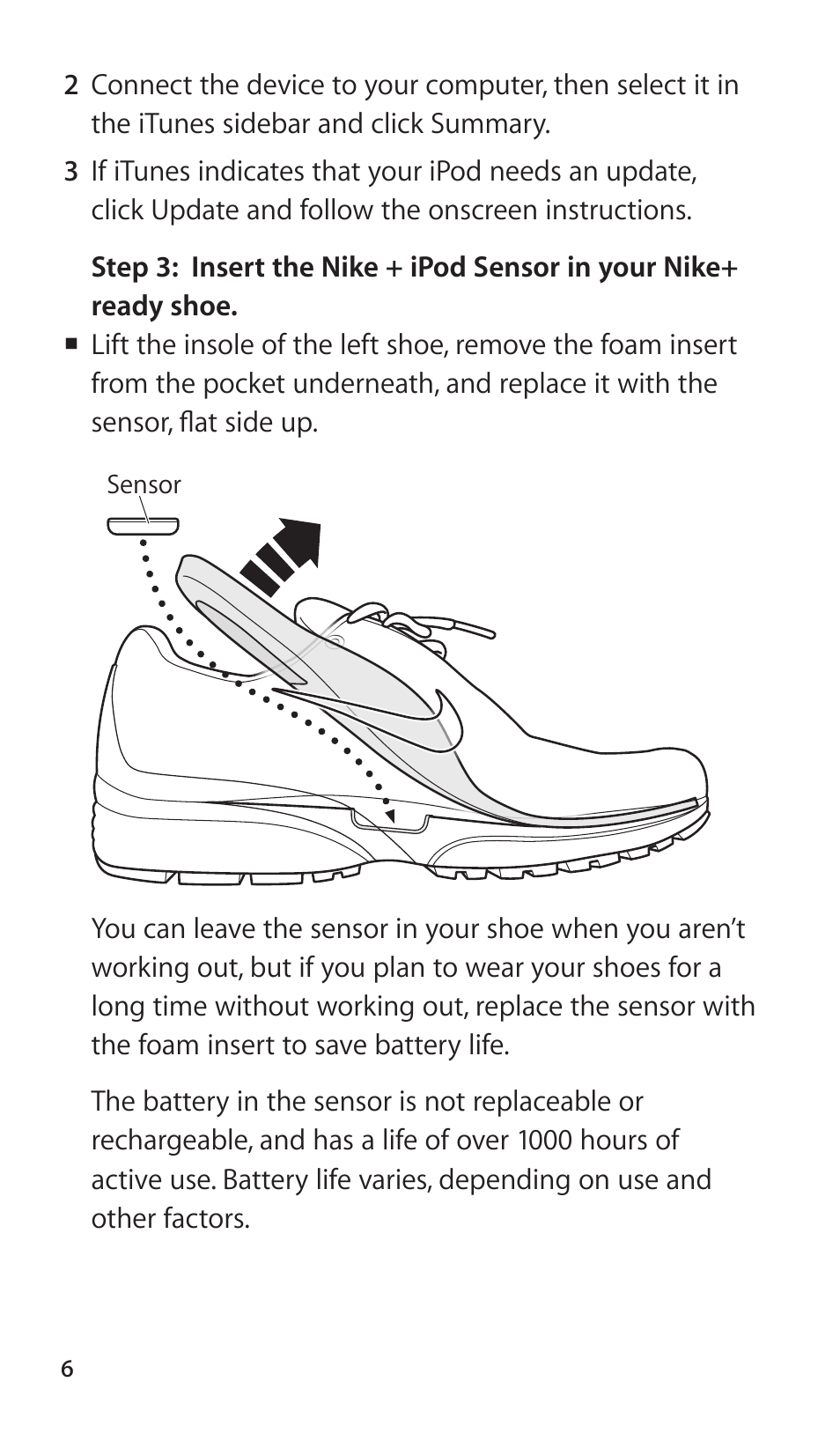 Apple Nike + iPod Sensor User Manual | Page 6 / 144