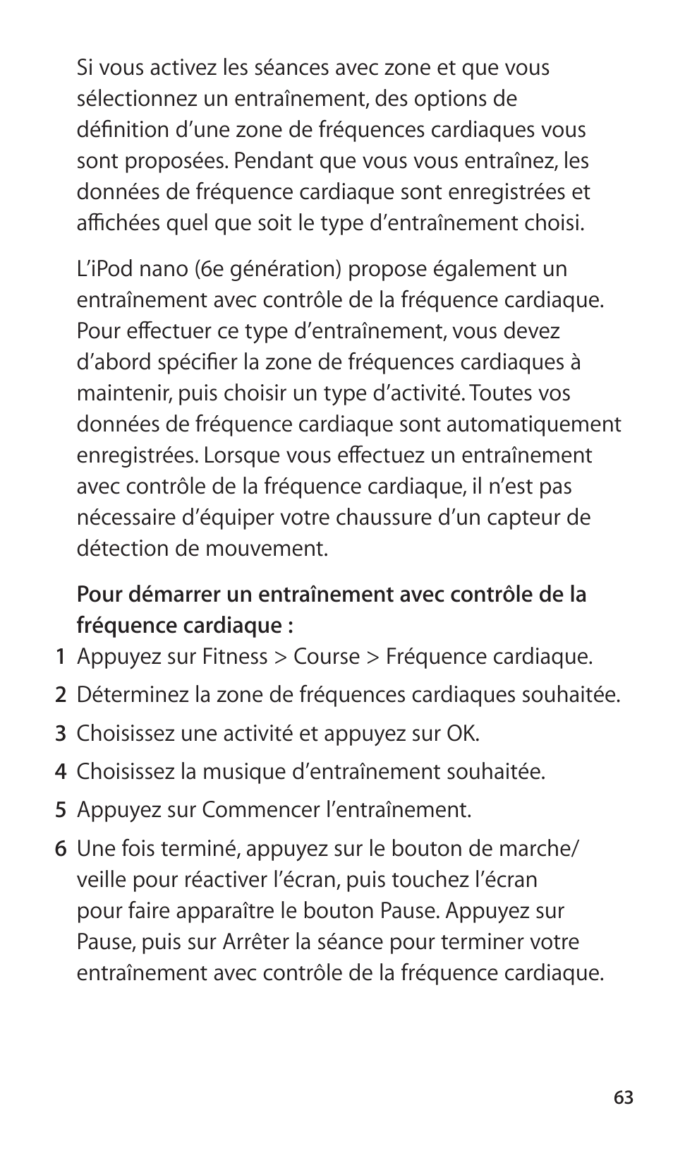 Apple Nike + iPod Sensor User Manual | Page 63 / 144