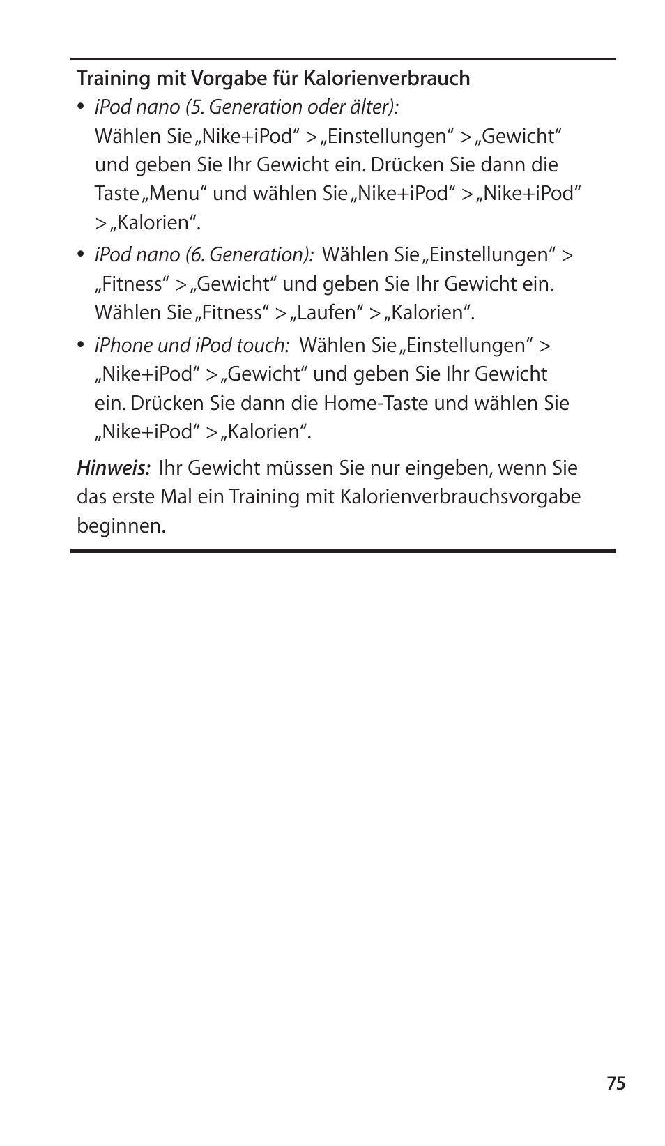 Apple Nike + iPod Sensor User Manual | Page 75 / 144