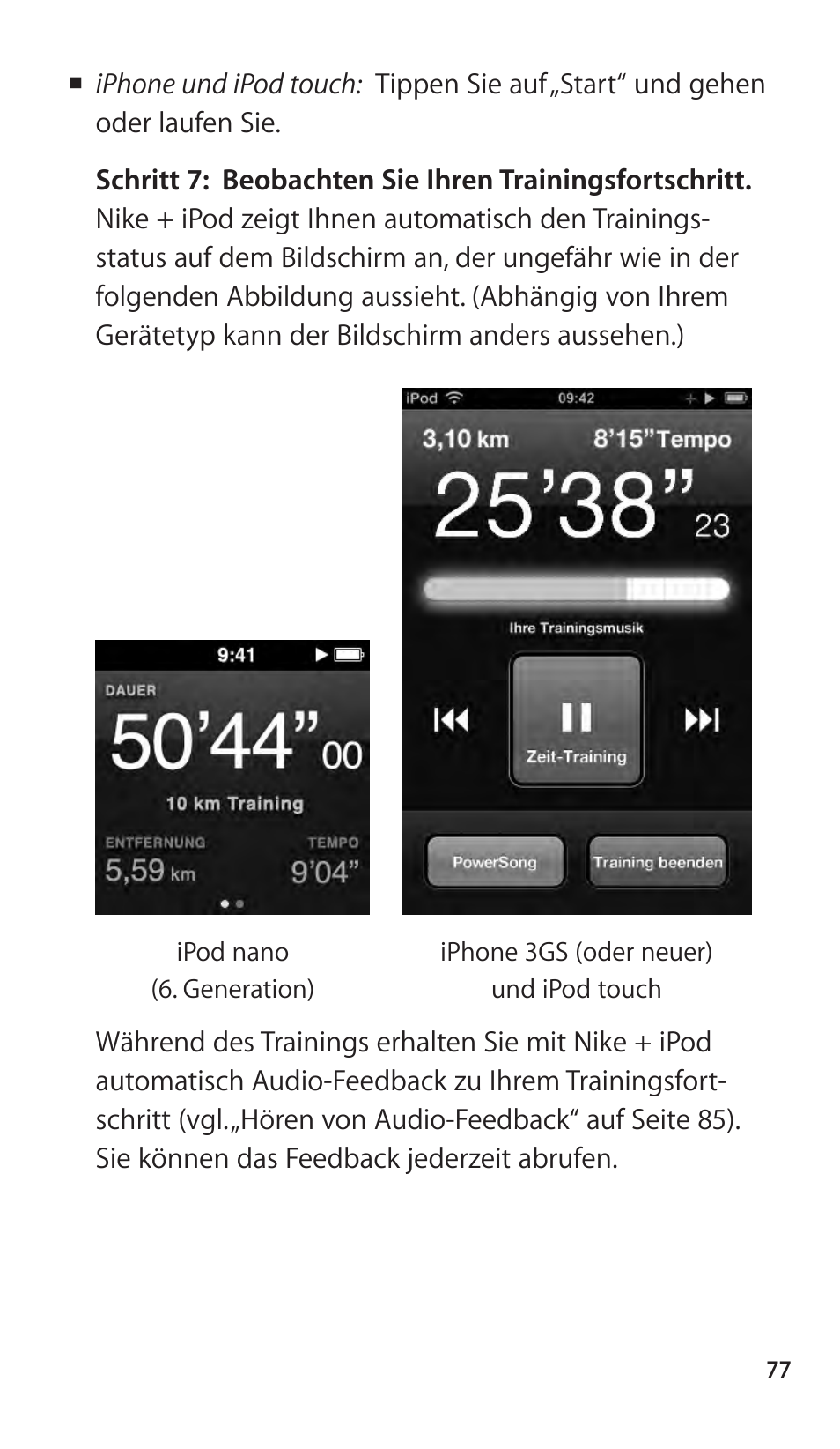 Apple Nike + iPod Sensor User Manual | Page 77 / 144