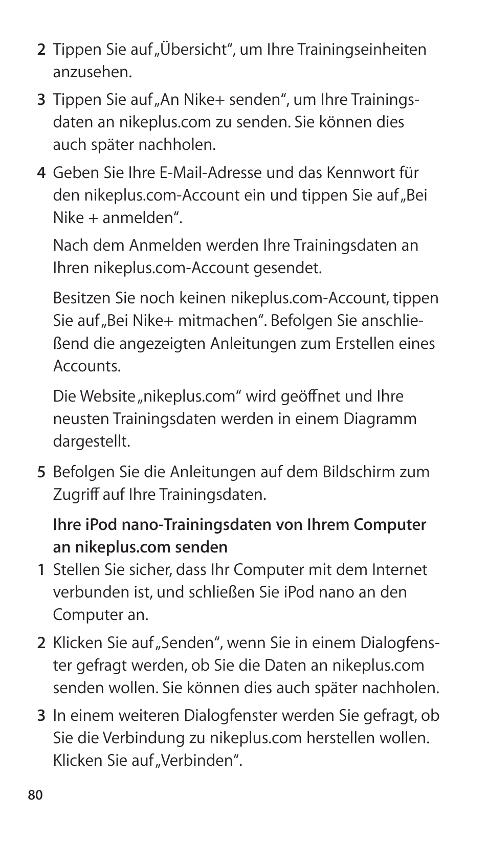 Apple Nike + iPod Sensor User Manual | Page 80 / 144