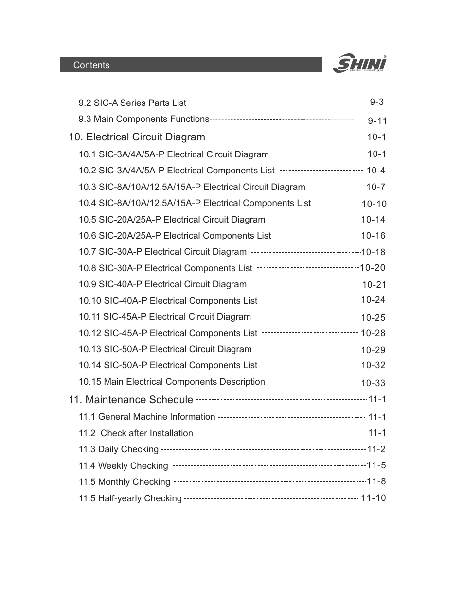 Yuh Dak SIC-A series User Manual | Page 4 / 85