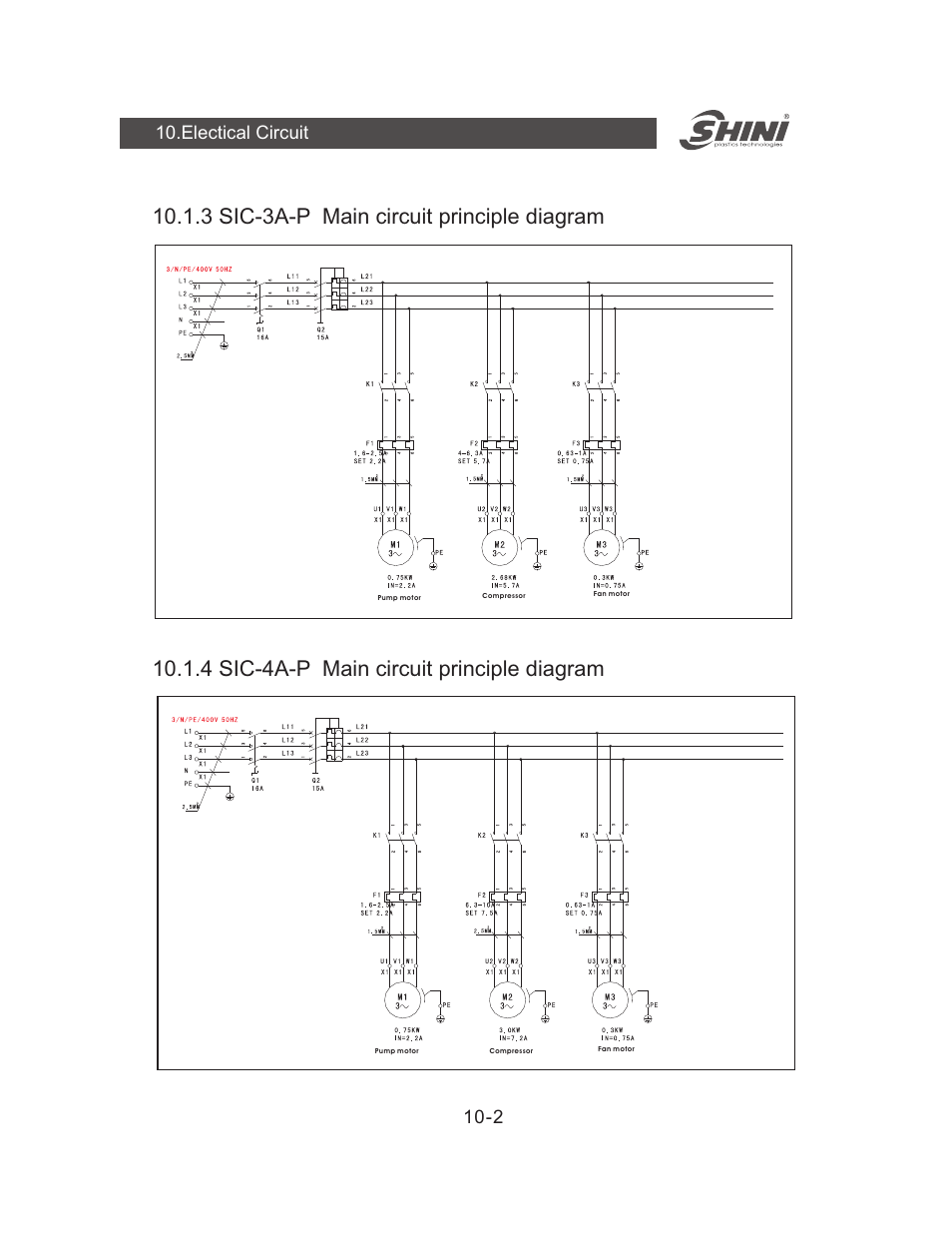 Electical circuit | Yuh Dak SIC-A series User Manual | Page 42 / 85