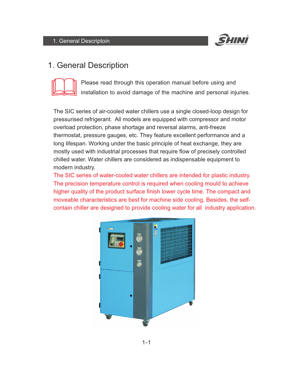 General description | Yuh Dak SIC-A series User Manual | Page 5 / 85