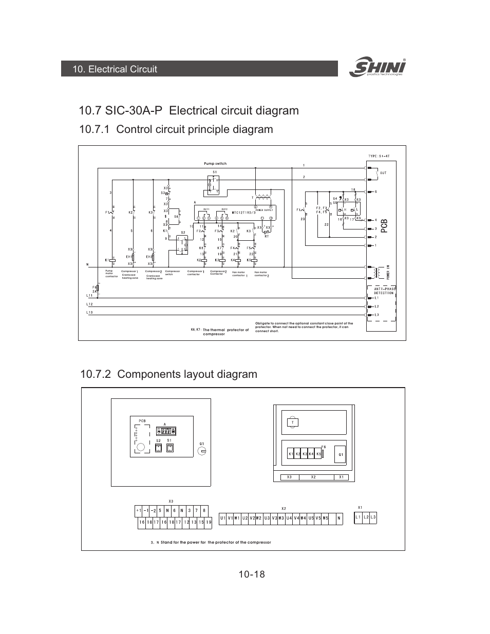 7 sic-30a-p electrical circuit diagram, 18 10. electrical circuit | Yuh Dak SIC-A series User Manual | Page 58 / 85