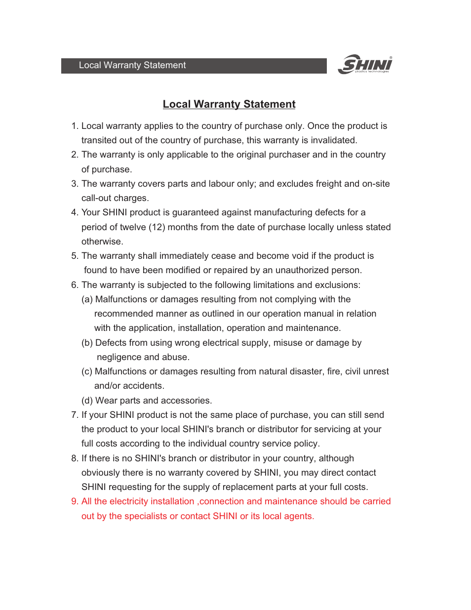 Yuh Dak SIC-A series User Manual | Page 84 / 85