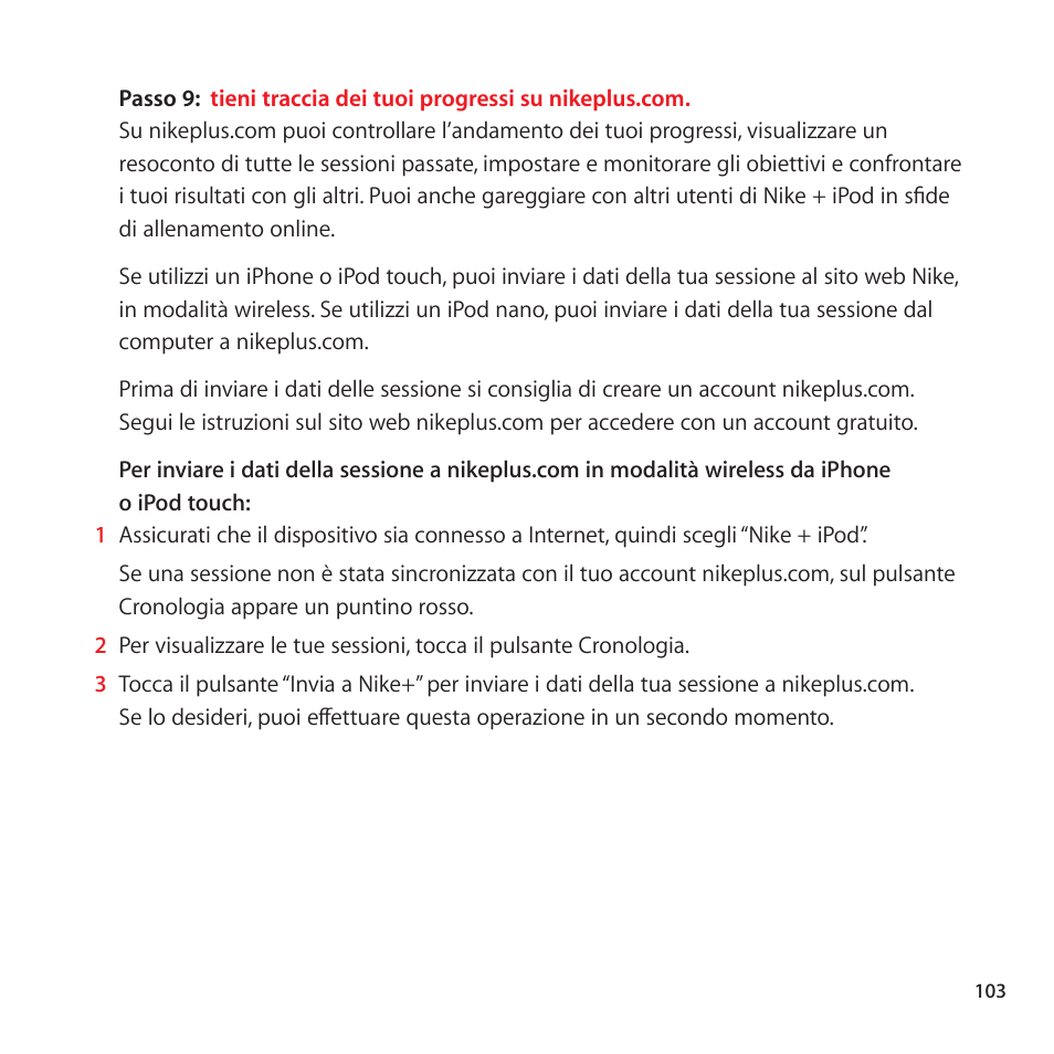 Apple Nike + iPod User Manual | Page 103 / 128