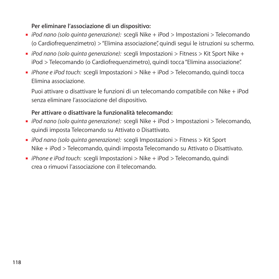 Apple Nike + iPod User Manual | Page 118 / 128