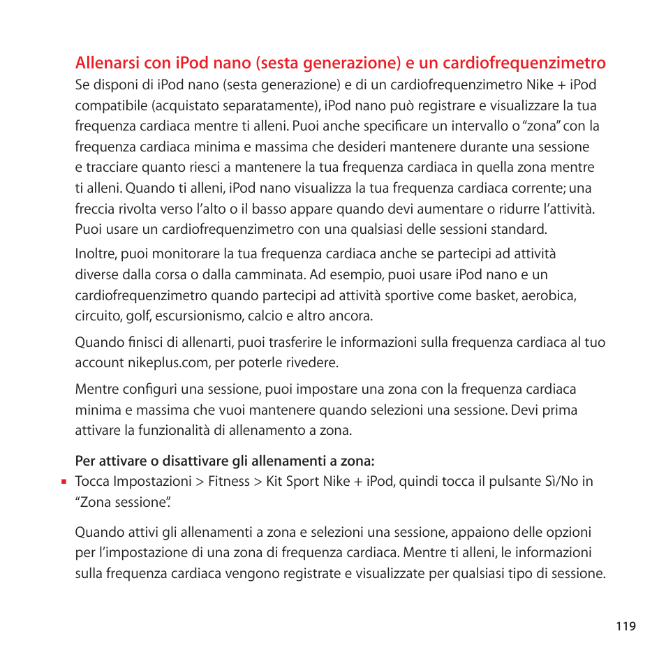 Apple Nike + iPod User Manual | Page 119 / 128
