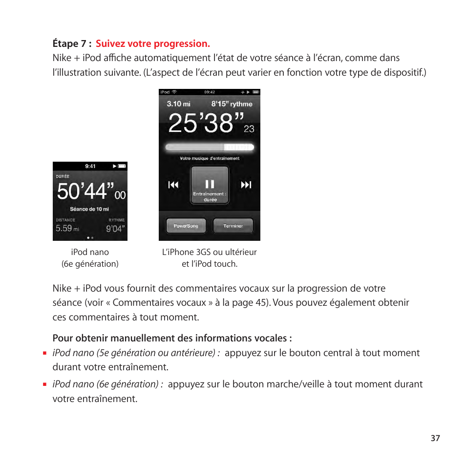 Apple Nike + iPod User Manual | Page 37 / 128