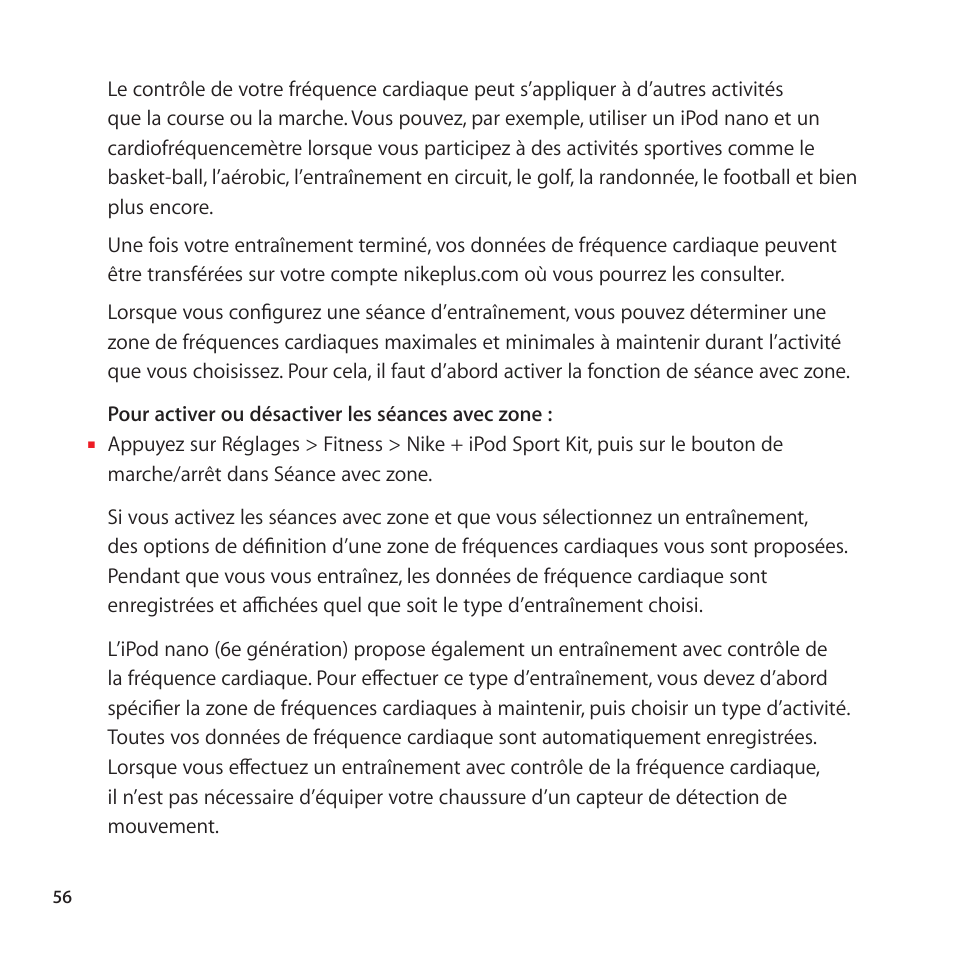 Apple Nike + iPod User Manual | Page 56 / 128