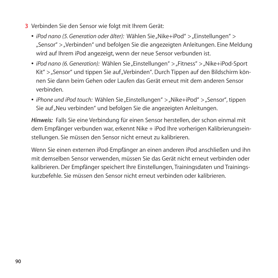 Apple Nike + iPod User Manual | Page 90 / 128