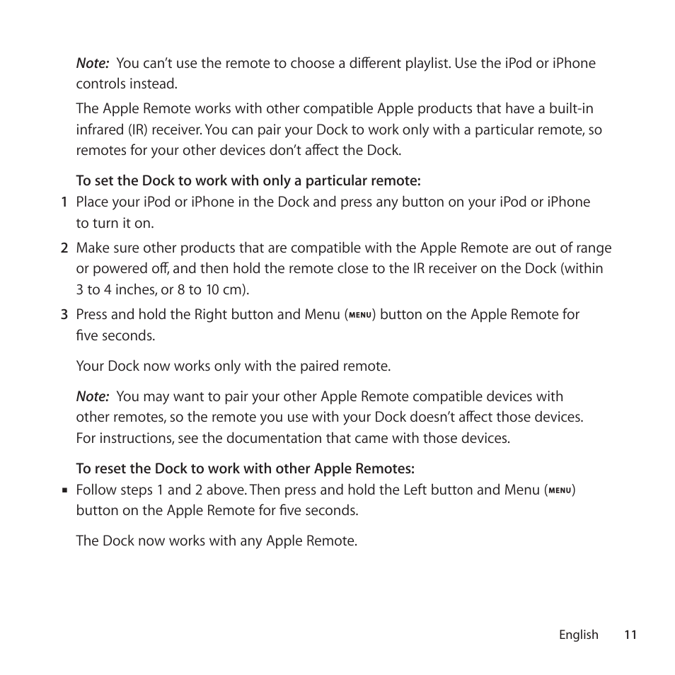 Apple Universal Dock User Manual | Page 11 / 88