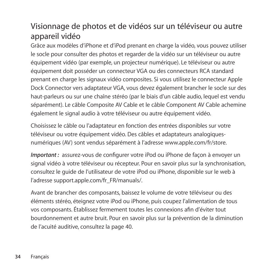 Apple Universal Dock User Manual | Page 34 / 88