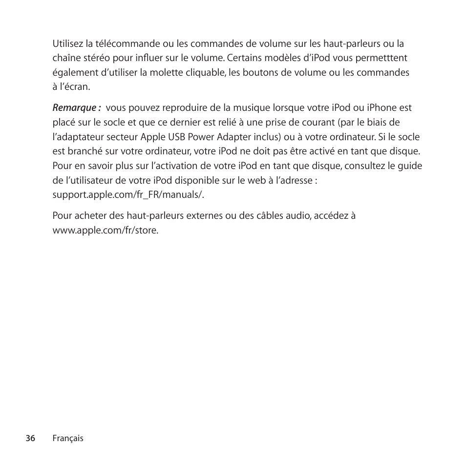 Apple Universal Dock User Manual | Page 36 / 88