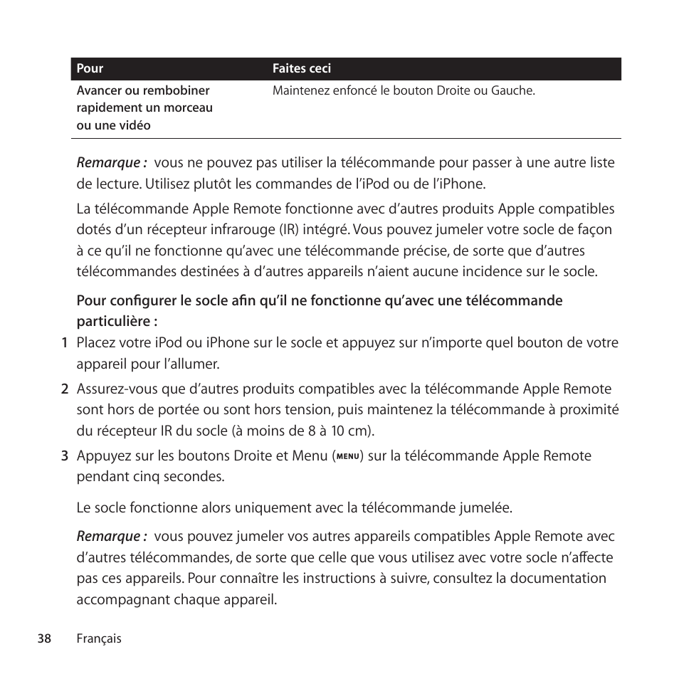 Apple Universal Dock User Manual | Page 38 / 88