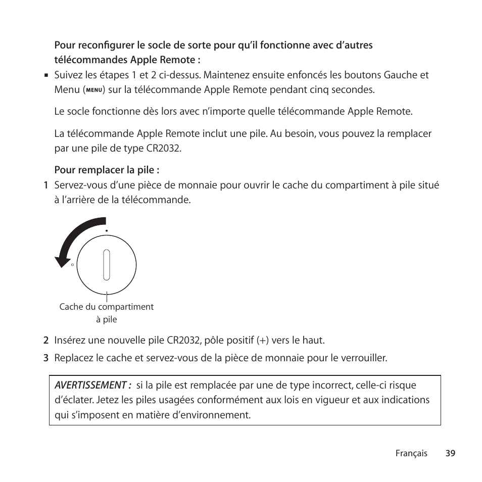 Apple Universal Dock User Manual | Page 39 / 88