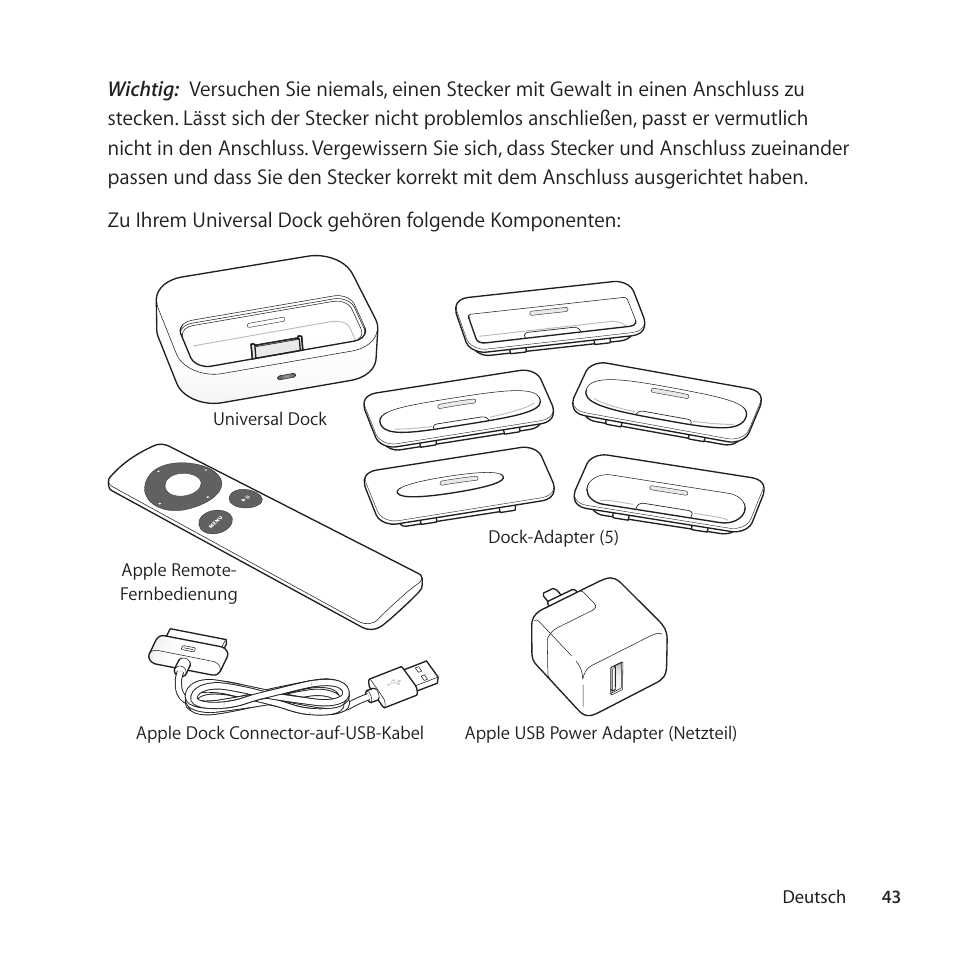 Apple Universal Dock User Manual | Page 43 / 88