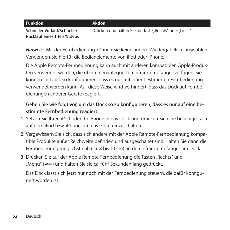 Apple Universal Dock User Manual | Page 52 / 88