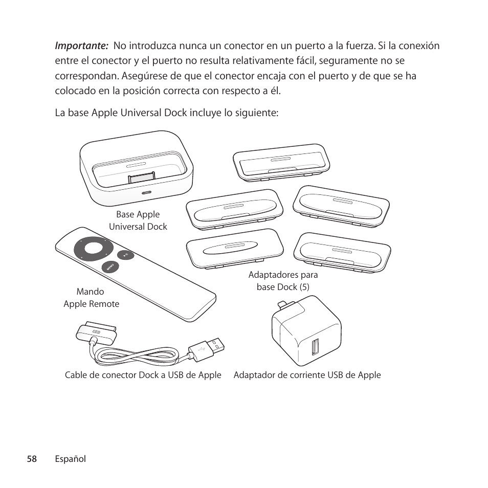 Apple Universal Dock User Manual | Page 58 / 88