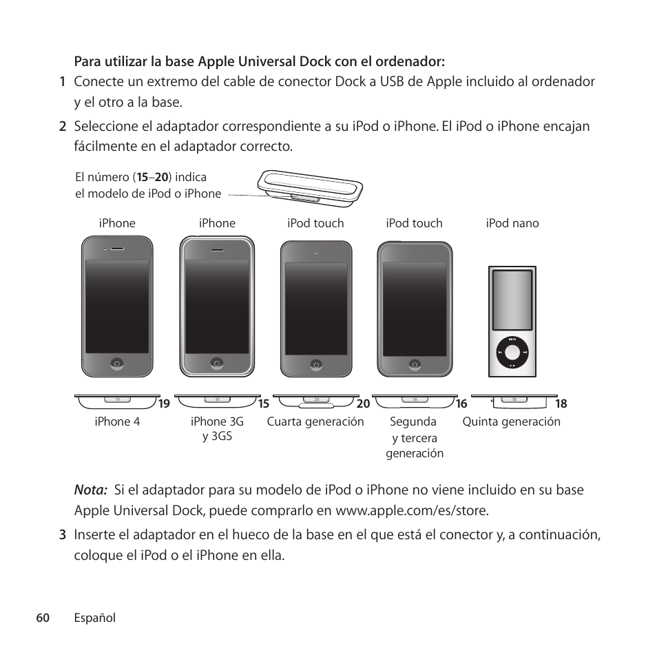 Apple Universal Dock User Manual | Page 60 / 88