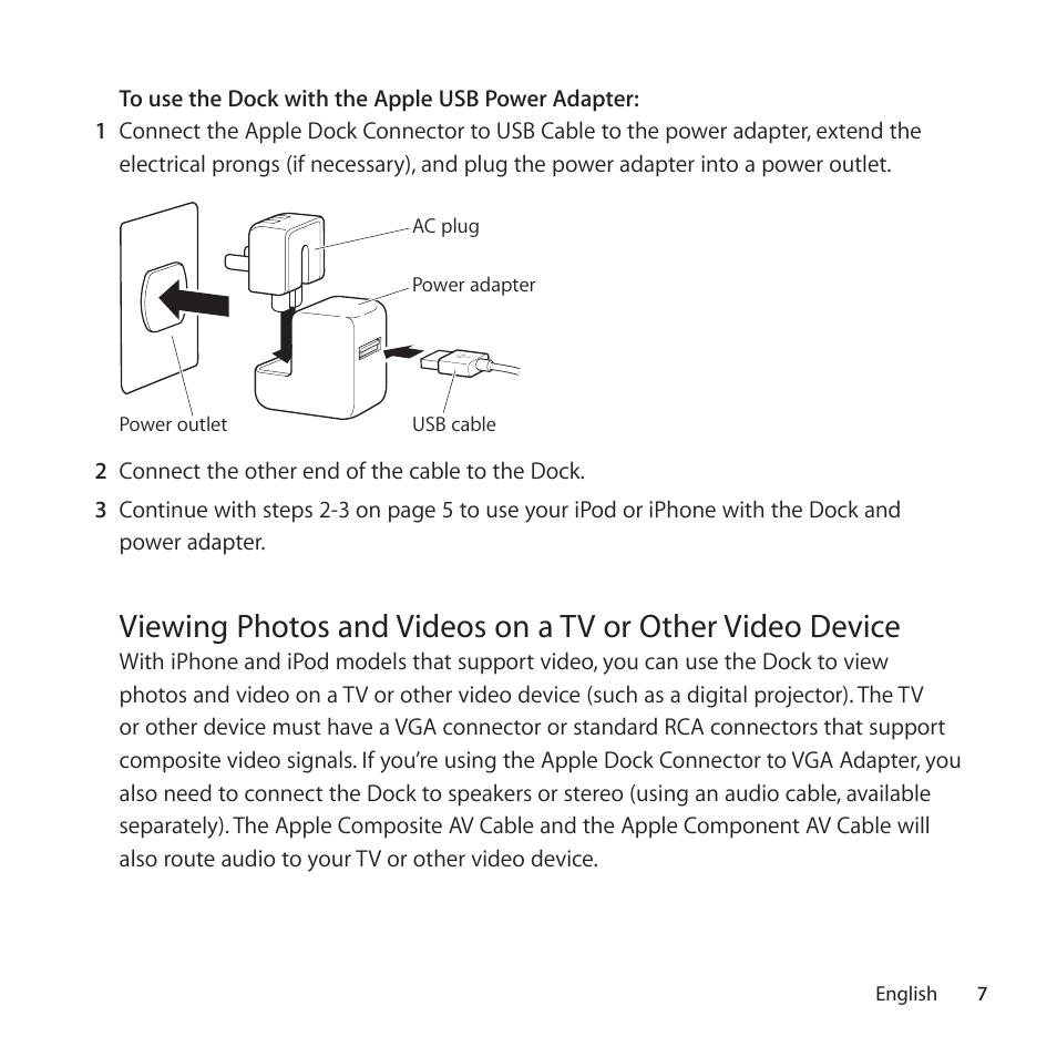 Apple Universal Dock User Manual | Page 7 / 88