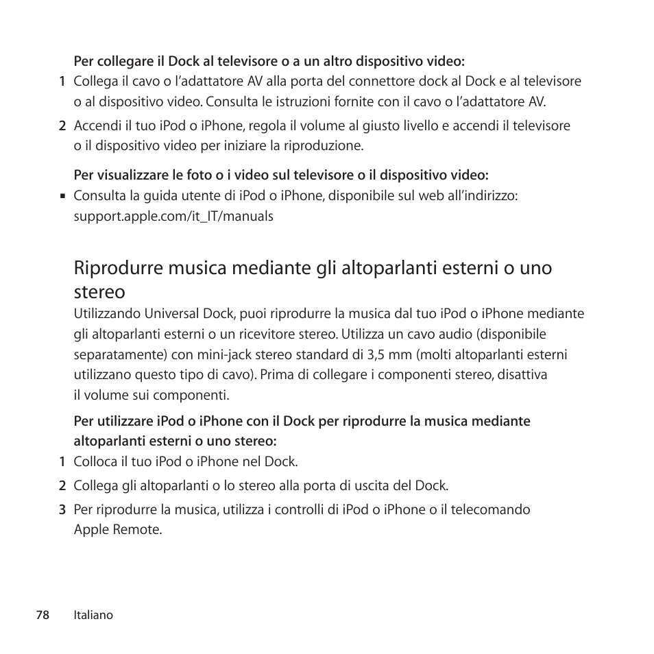 Apple Universal Dock User Manual | Page 78 / 88