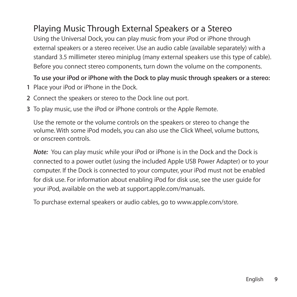 Apple Universal Dock User Manual | Page 9 / 88
