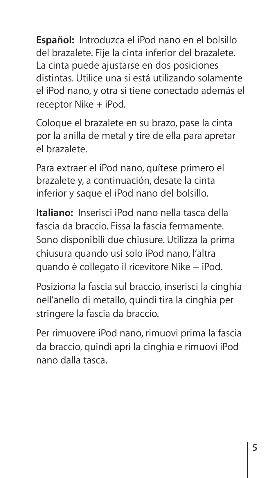 Apple iPod nano (5. Generation) Armbandtasche User Manual | Page 5 / 8