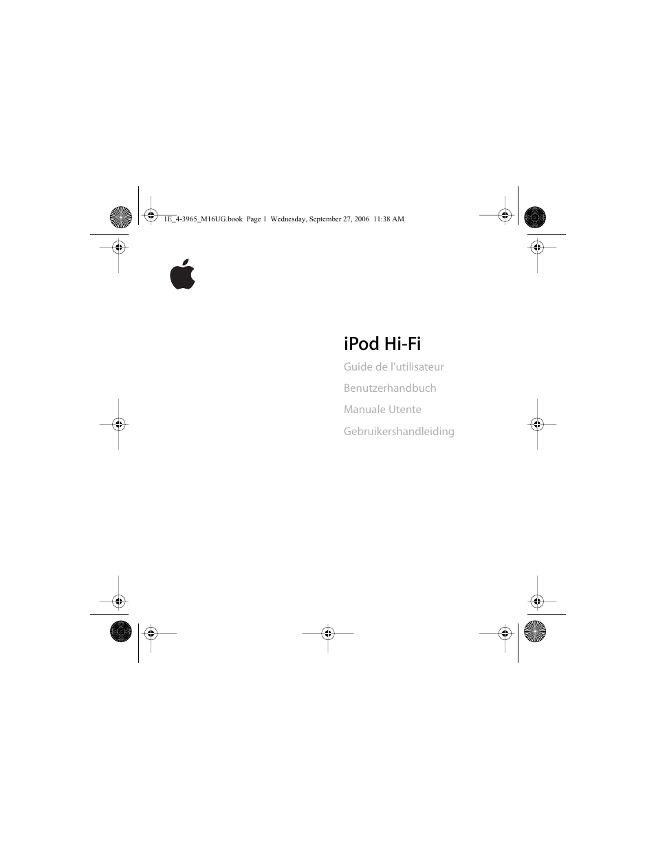 Apple iPod Hi-Fi User Manual | 106 pages