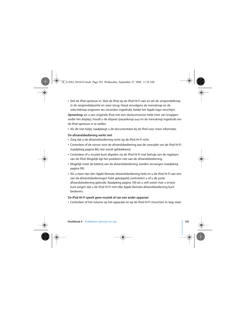 Apple iPod Hi-Fi User Manual | Page 103 / 106