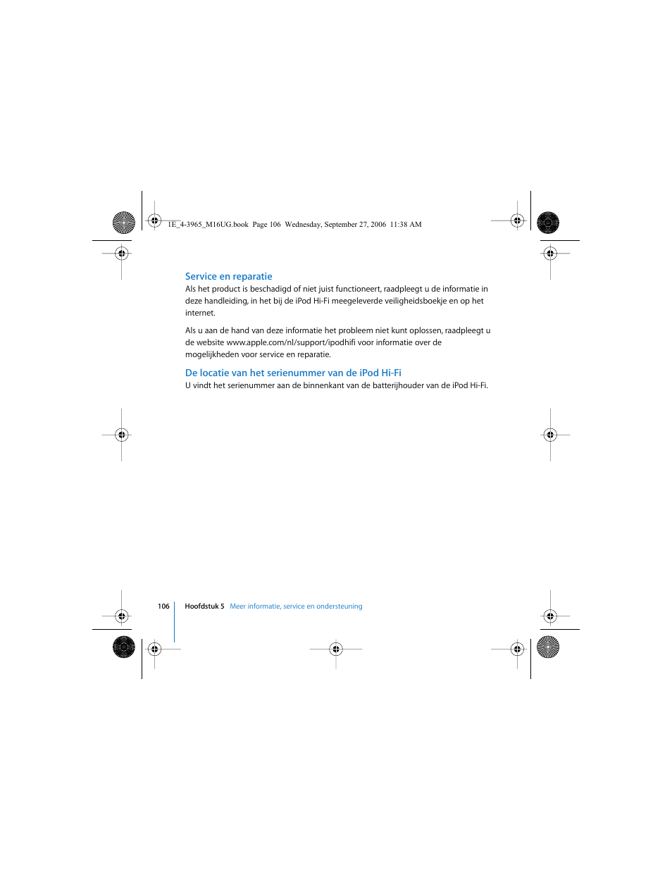 Apple iPod Hi-Fi User Manual | Page 106 / 106