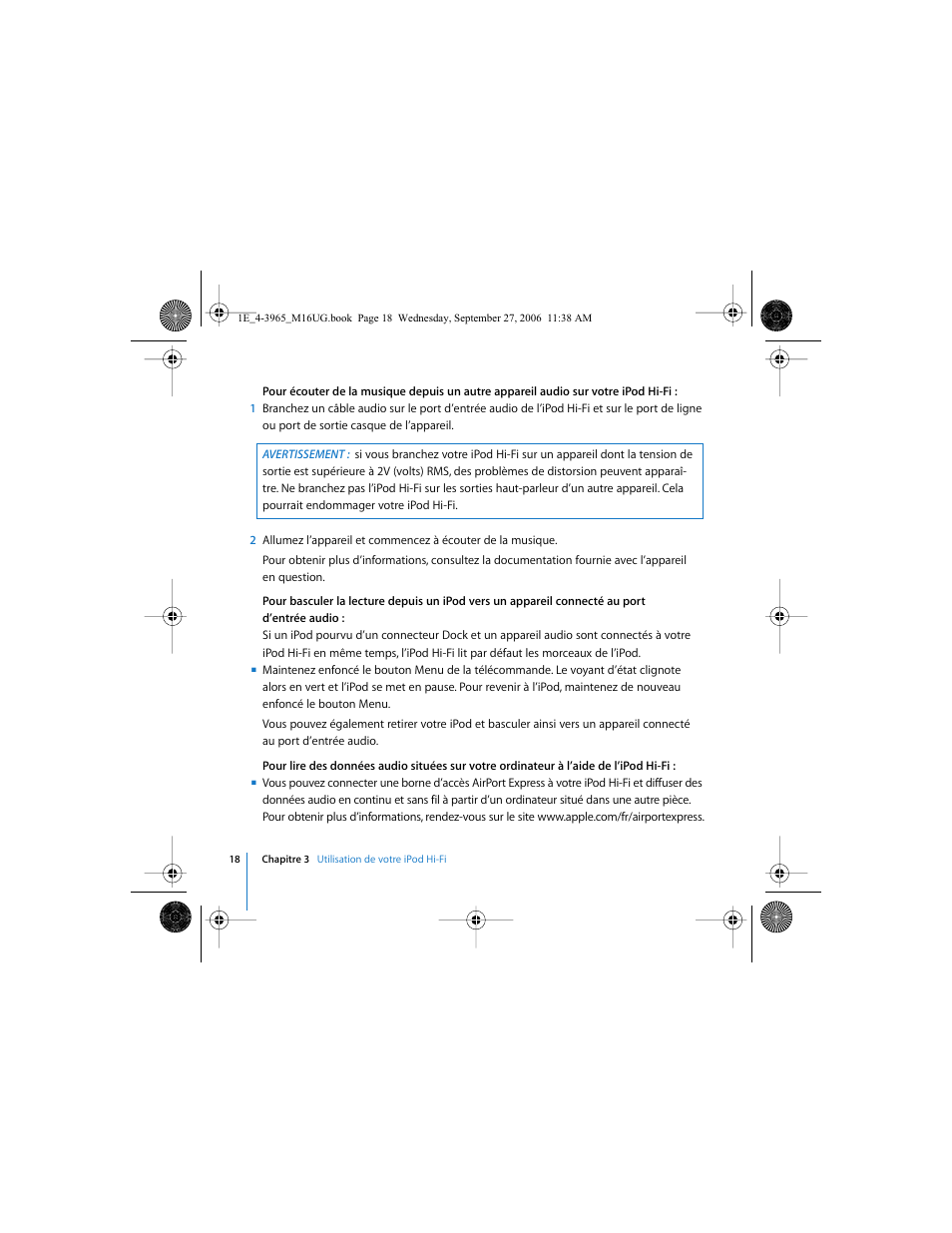 Apple iPod Hi-Fi User Manual | Page 18 / 106
