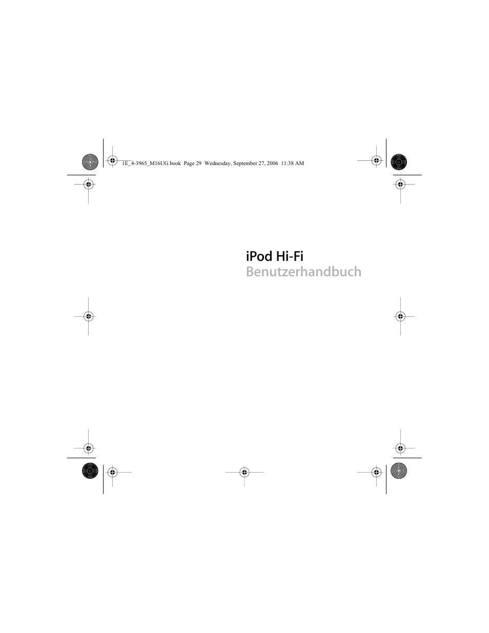 Ipod hi-fi benutzerhandbuch | Apple iPod Hi-Fi User Manual | Page 29 / 106