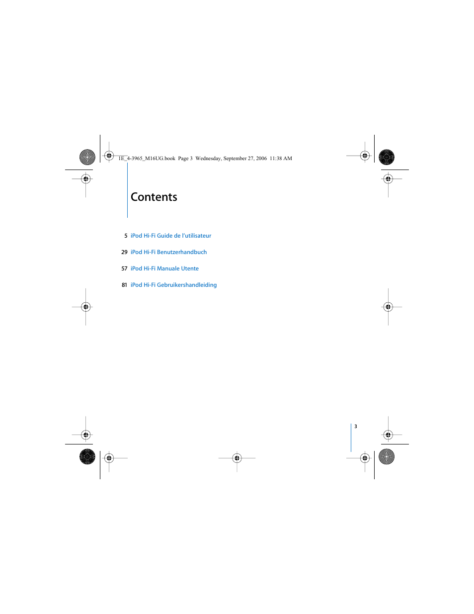 Apple iPod Hi-Fi User Manual | Page 3 / 106