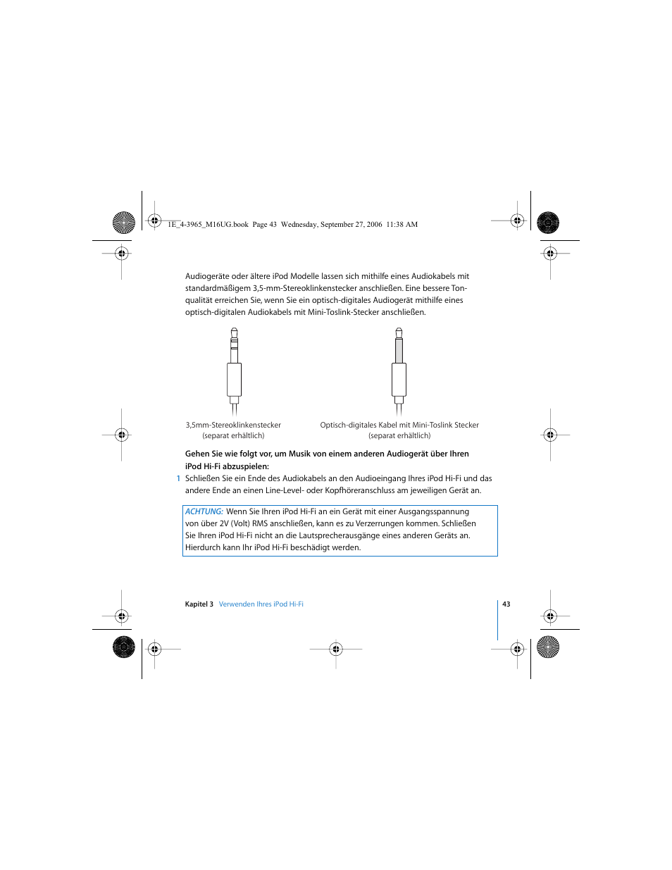 Apple iPod Hi-Fi User Manual | Page 43 / 106