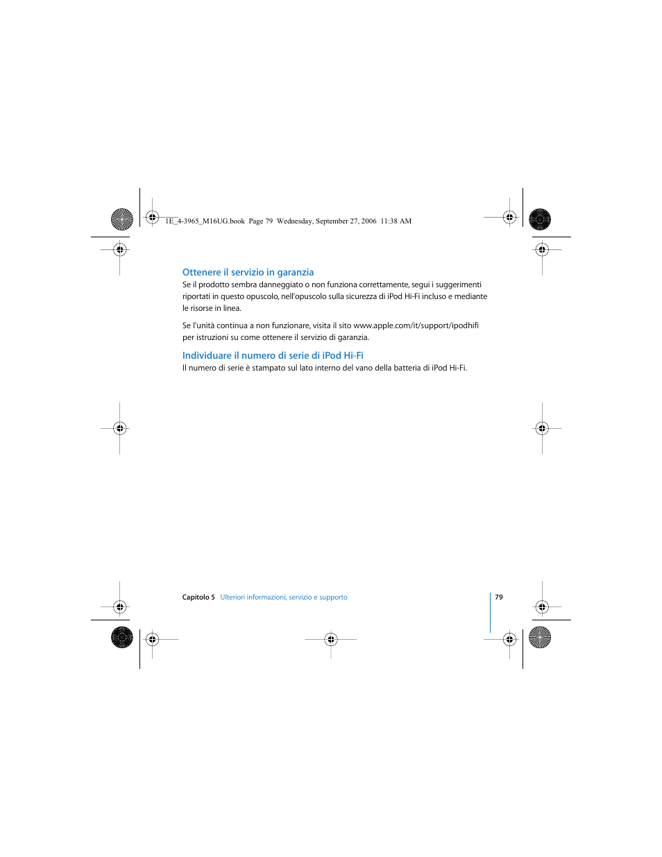 Apple iPod Hi-Fi User Manual | Page 79 / 106